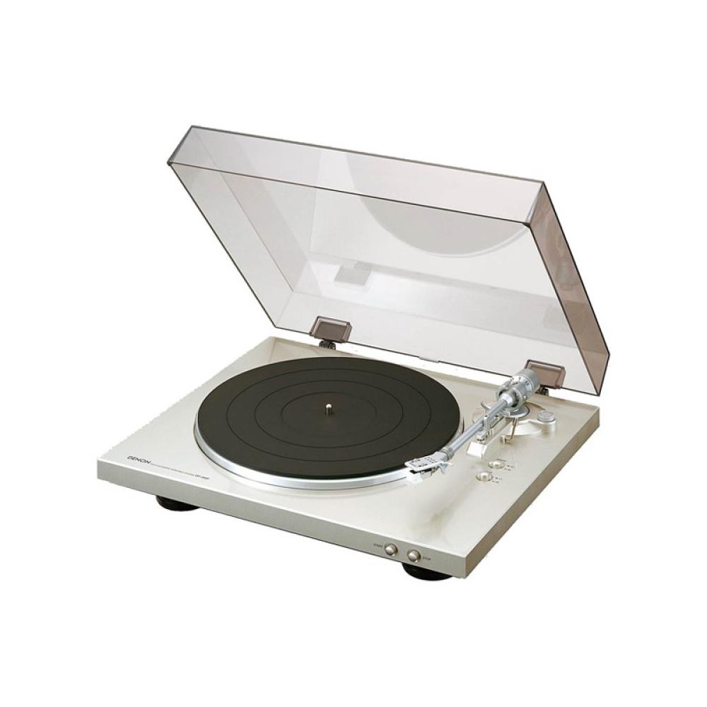 Denon - DP-300F Tocadiscos de tracción por correa Negro, Plata