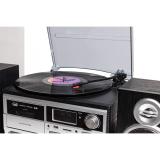 Trevi - TT 1072 Tocadiscos de tracción directa Negro, Plata Semiautomático