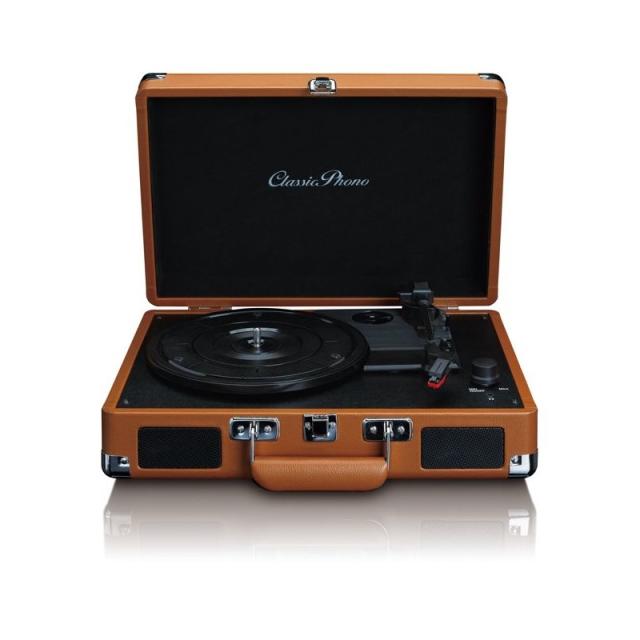 Lenco - TT-10 Tocadiscos de tracción por correa Negro, Marrón, Acero inoxidable Automático