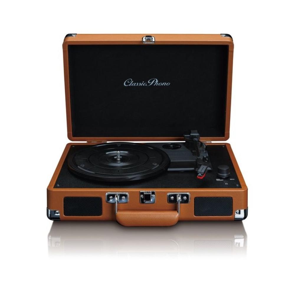 Lenco - TT-10 Tocadiscos de tracción por correa Negro, Marrón, Acero inoxidable Automático