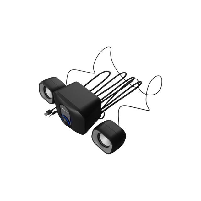 NATEC - NGL-2111 sistema de audio para el hogar Minicadena de música para uso doméstico 3 W Negro