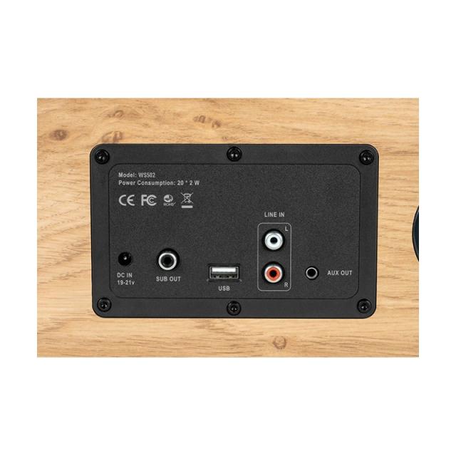 Thomson - WS502 sistema de audio para el hogar Microcadena de música para uso doméstico Negro, Madera