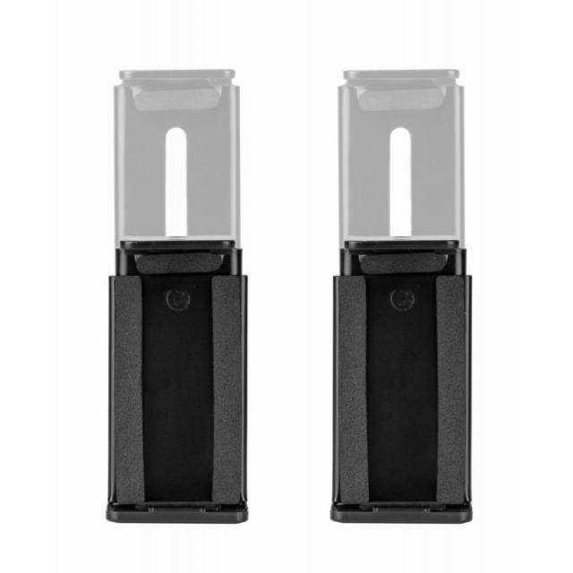 Gembird - WM-SB-01 soporte de altavoz Pared Acrilonitrilo butadieno estireno (ABS), Acero Negro