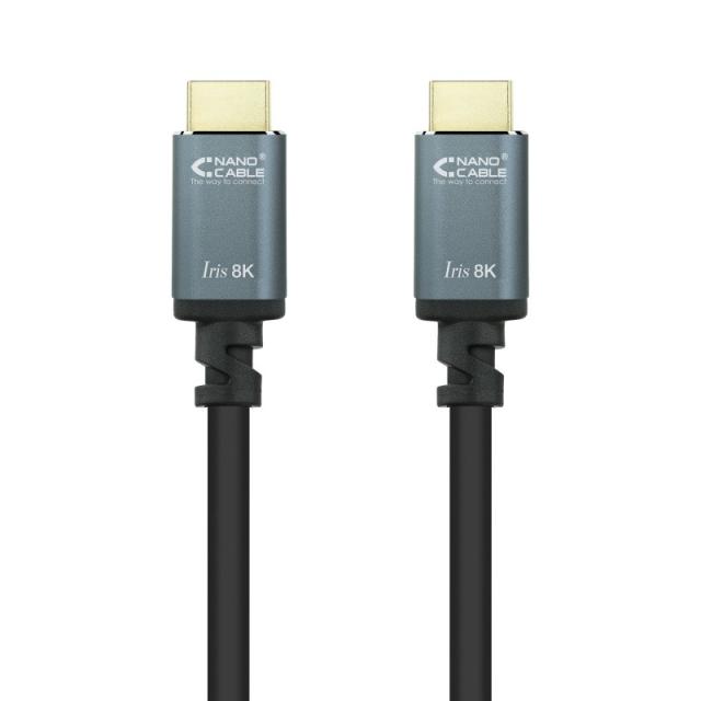 Nanocable - Cable HDMI 2.1 IRIS 8K A/M-A/M, Negro, 3 Metros