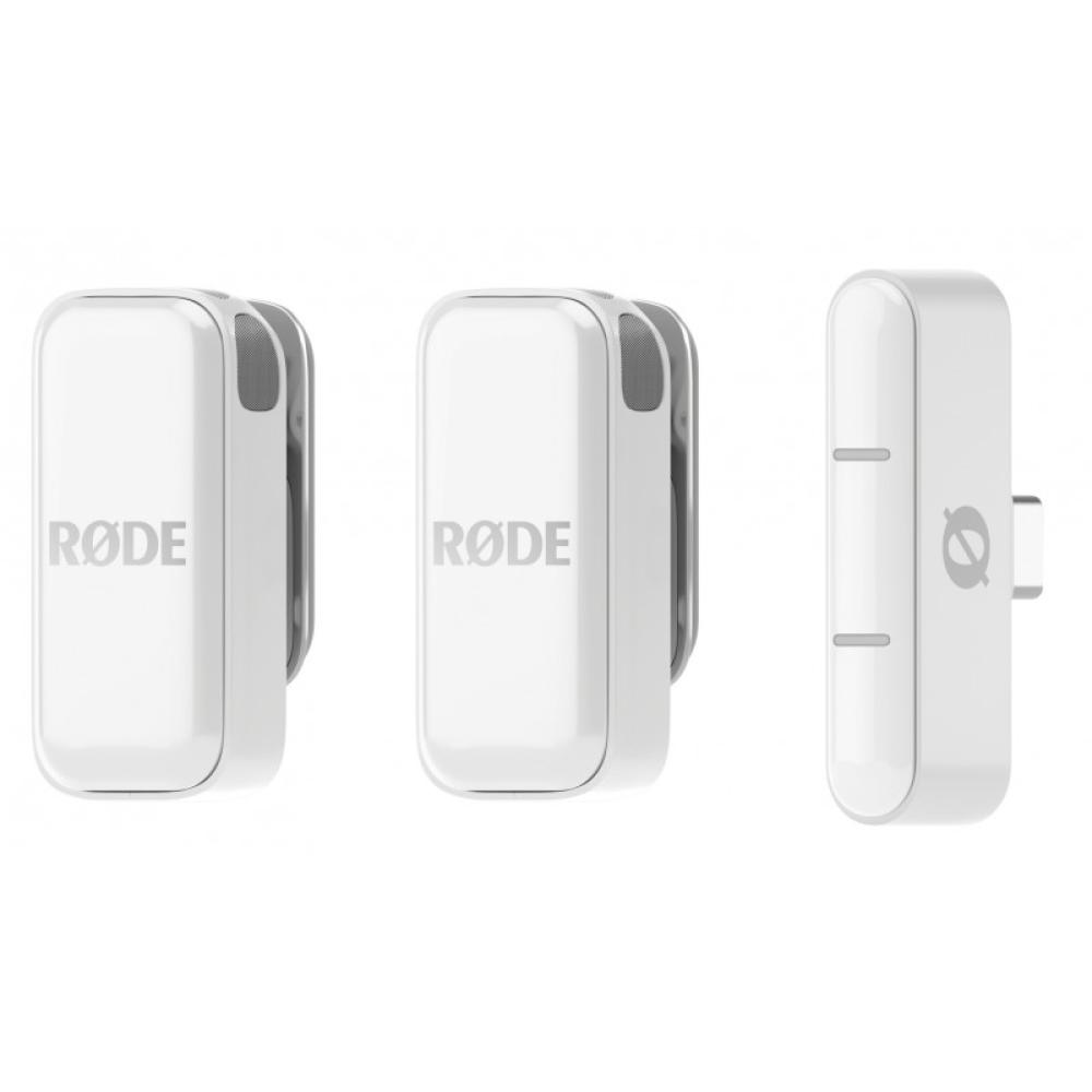 RØDE - Wireless Micro Blanco Micrófono con pinza de enganche