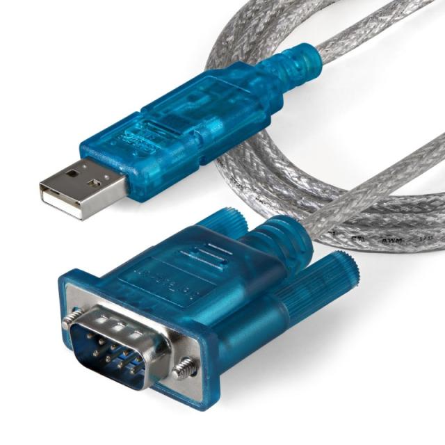 StarTech.com - Cable Adaptador 0,9m USB a Puerto Serie Serial RS232 DB9 PC Mac Linux