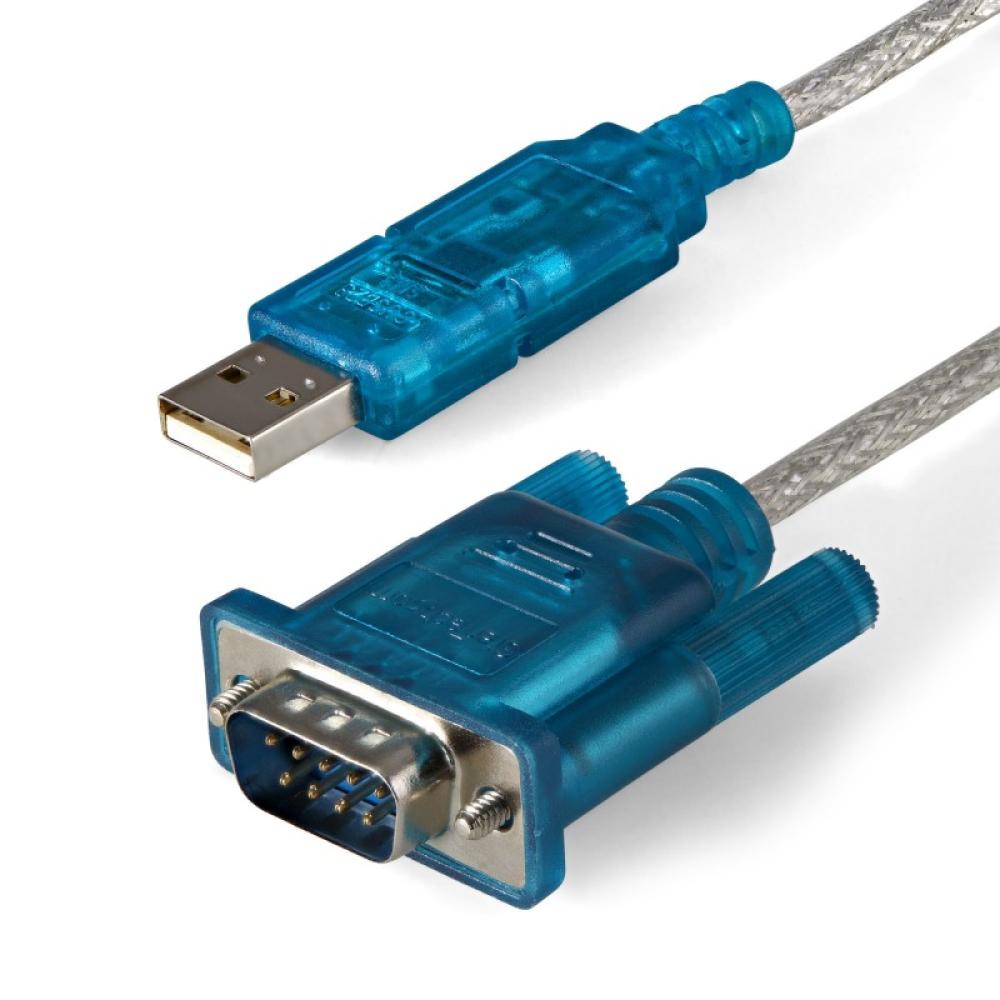 StarTech.com - Cable Adaptador 0,9m USB a Puerto Serie Serial RS232 DB9 PC Mac Linux
