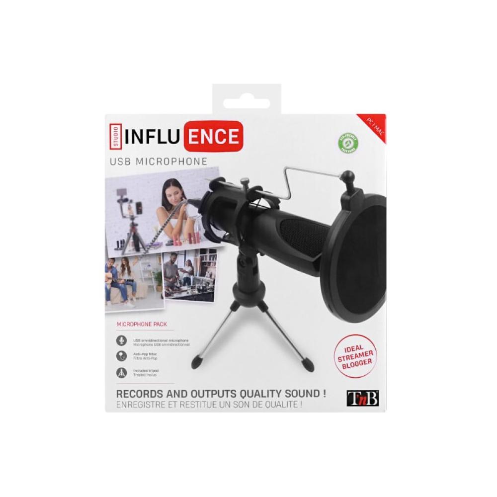 T''nB - INMICROSTR micrófono Negro Micrófono para PC