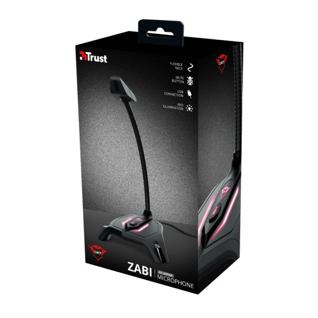 Trust - GXT 215 Zabi Negro Micrófono para PC