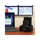 StarTech.com - Duplicador Clonador Autónomo de Discos Duros o SSD SATA - Copiador de 2 Bahías - Base de Acoplamiento USB 3.1 (10