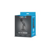 NATEC - ADDER Negro Micrófono para conferencias