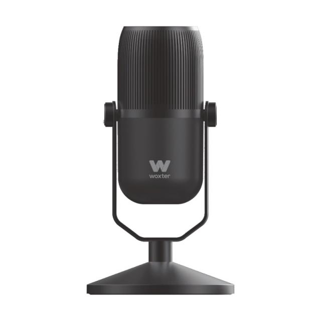 Woxter - Mic Studio 100 Pro Negro Micrófono de superficie para mesa