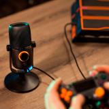 Woxter - Mic Studio 100 Pro Negro Micrófono de superficie para mesa