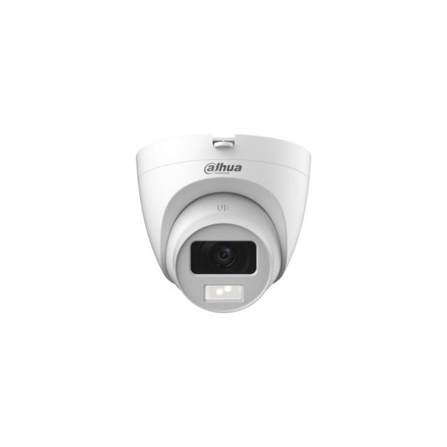 Imou - (DH-HAC-HDW1200CLQP-IL-A-0280B-S6) DAHUA CÁMARA HÍBRIDA DOMO HDCVI 2MP LUZ DUAL INTELIGENTE MICRO INTEGRADO 2.8MM