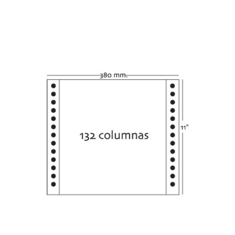 Fabrisa - Caja 2500h Papel 1h 380x11 Blanco