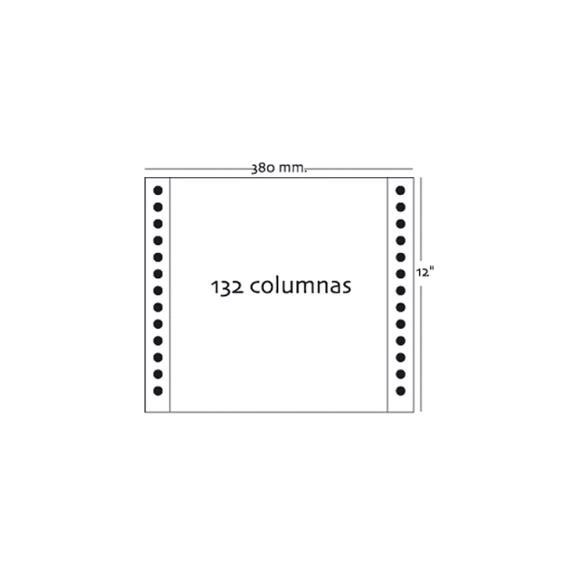 Fabrisa - Caja 2500h Papel 1h 380x12 Pautado azul