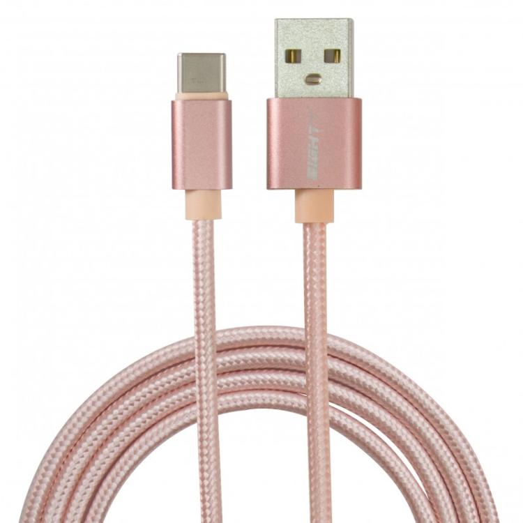 Eightt - ECT-4P cable USB USB 2.0 1 m USB C USB A Rosa