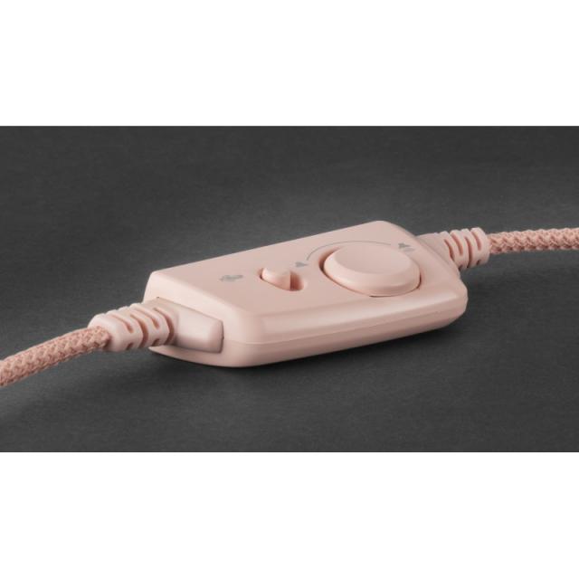 Mars Gaming - MH320P Rosa, Auriculares Neodimio RGB Flow, Micrófono y Caja de Control