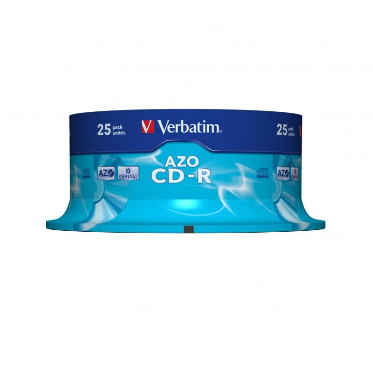Verbatim - CD-R AZO Crystal 700 MB 25 pieza(s)