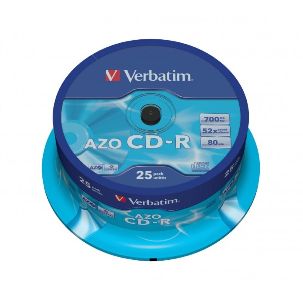 Verbatim - CD-R AZO Crystal 700 MB 25 pieza(s)