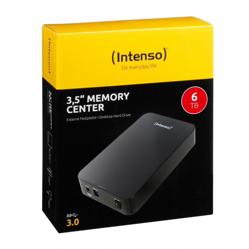 Intenso - Memory Center disco duro externo 6 TB 5400 RPM 3.5" USB tipo A 3.2 Gen 1 (3.1 Gen 1) Negro