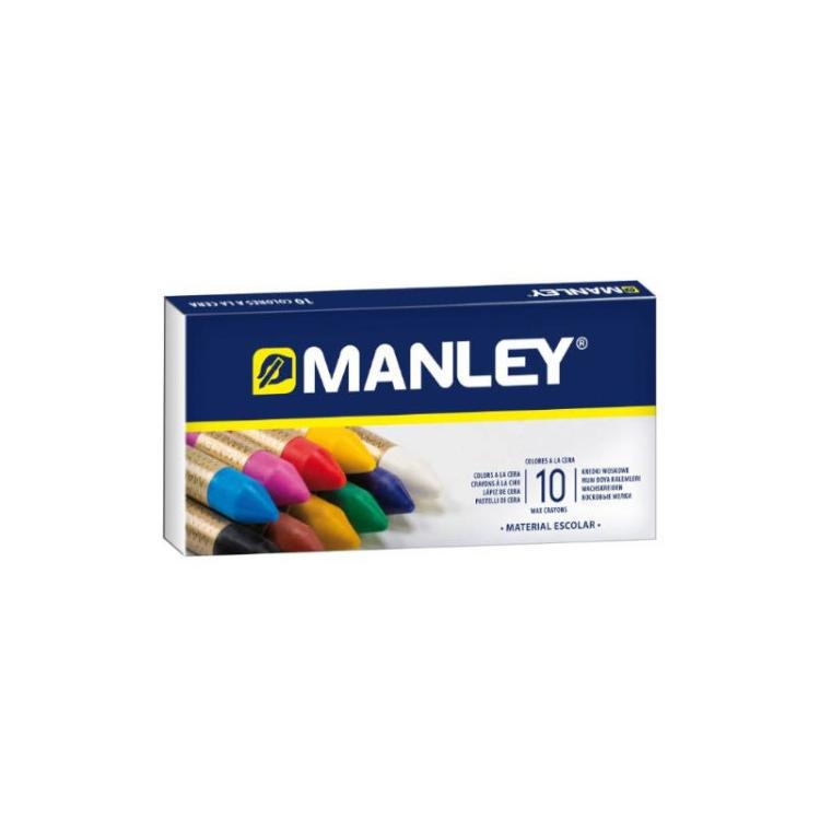 Manley - ESTUCHE DE 10 UNIDADES CERAS BLANDAS COLORES SURTIDOS MANLEY MNC00033 - Color no elegible