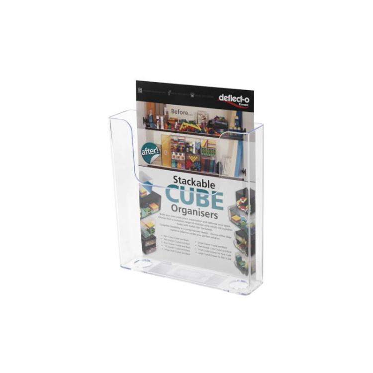 Deflecto - PORTAFOLLETOS DE SOBREMESA CON DORSO PLANO A4 VERTICAL DEFLECTO 76401