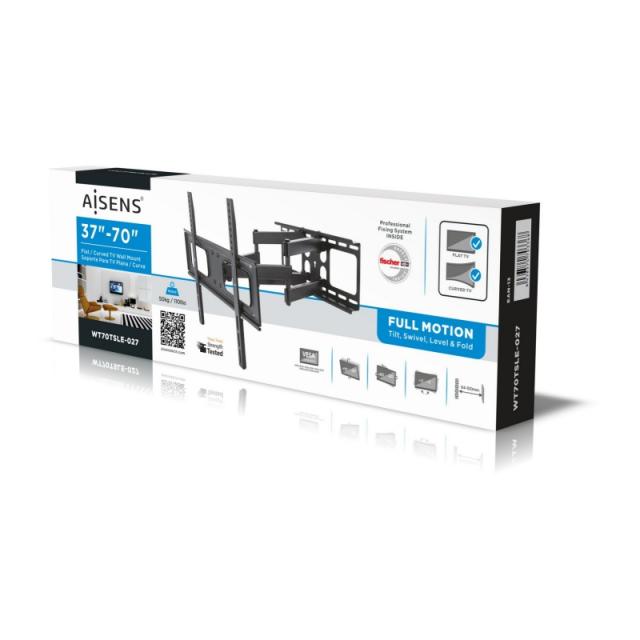 AISENS - WT70TSLE-027 soporte para TV 177,8 cm (70") Negro