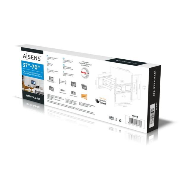 AISENS - WT70TSLE-027 soporte para TV 177,8 cm (70") Negro