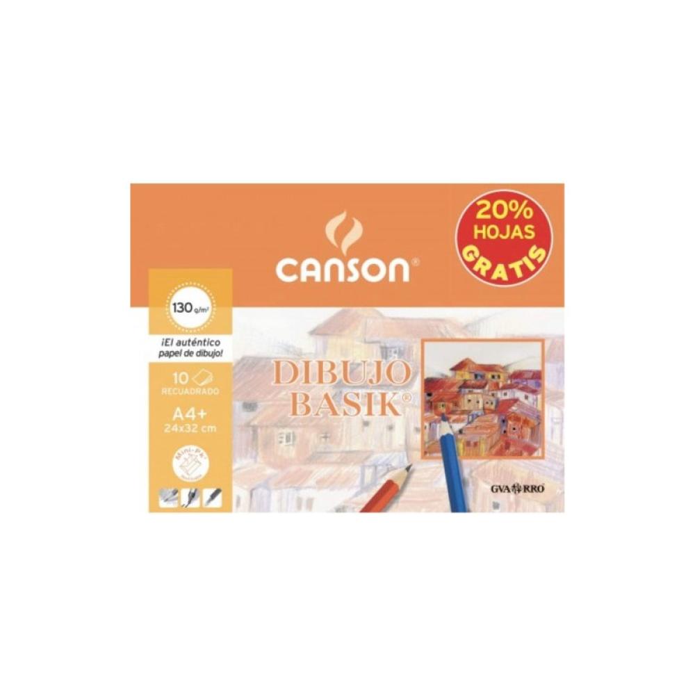 Canson - MINIPACK PROMO 24X32 10H DIBUJO BASIK RECUADRO 130G 20% HOJAS GRATIS GUARRO CANSON C400110487