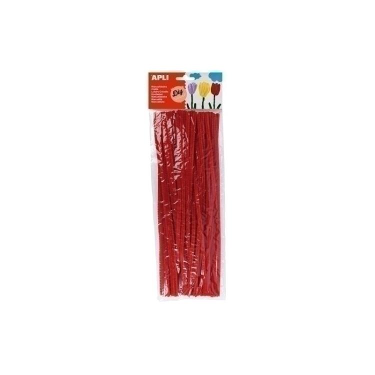 APLI - LIMPIA PIPAS APLI ROJO 30 cm. B/50 - Pack de 5 unidades