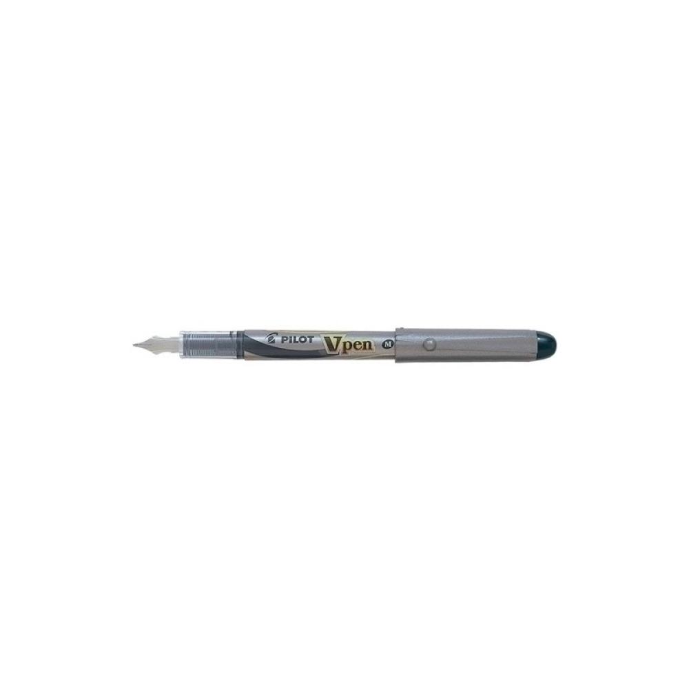 Pilot - PLUMA PILOT V-PEN SILVER tinta NEGRA