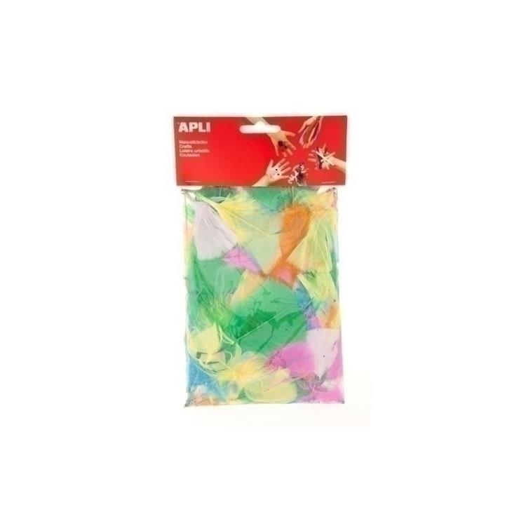 APLI - PLUMAS APLI PEQUEÑAS SURTIDO 14 gr. - Color no elegible