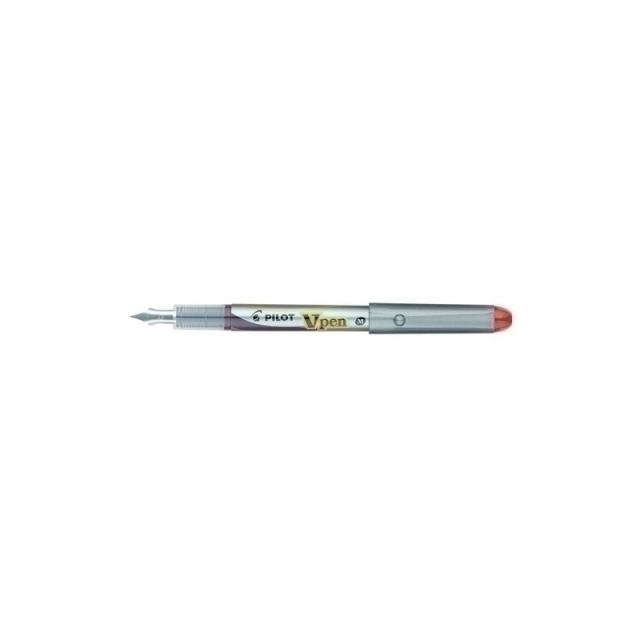 Pilot - PLUMA PILOT V-PEN SILVER tinta ROJA