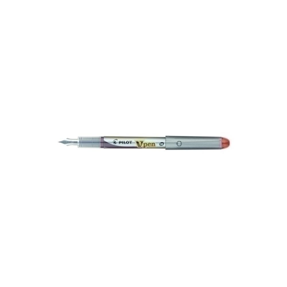 Pilot - PLUMA PILOT V-PEN SILVER tinta ROJA