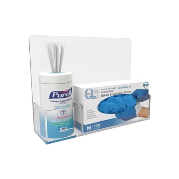 Deflecto - SOPORTE DEFLECTO GEL DESINF.+GUANTES PEQ