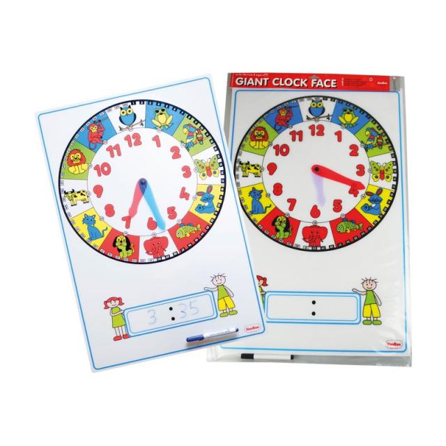 Henbea - RELOJ MANUAL GIGANTE CON NUMERO 75X52CM HENBEA 992