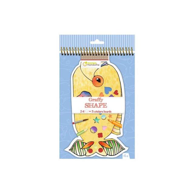 Avenue Mandarine - BLOC COLOREAR MANDARINE GRAFFY+STICK. PECES