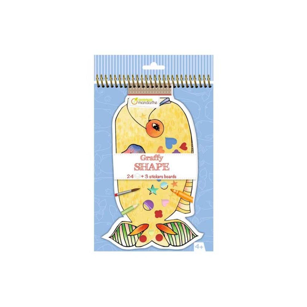 Avenue Mandarine - BLOC COLOREAR MANDARINE GRAFFY+STICK. PECES