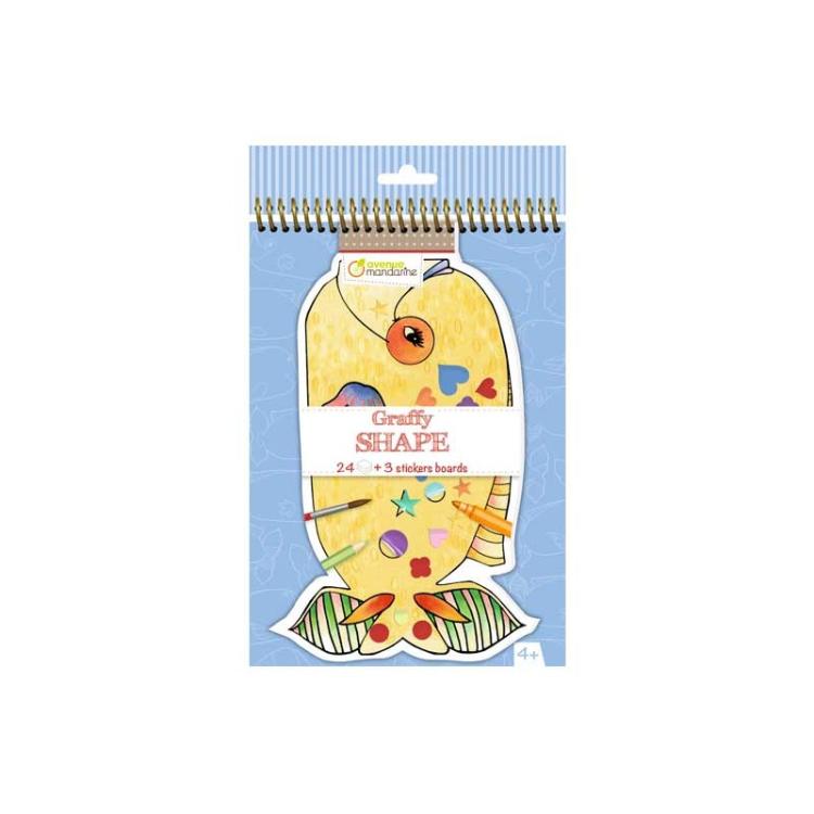 Avenue Mandarine - BLOC COLOREAR MANDARINE GRAFFY+STICK. PECES