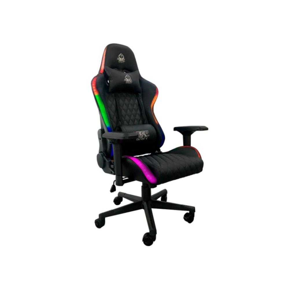 KeepOut - XSPRO-RGB silla para videojuegos Butaca para jugar Asiento acolchado Negro
