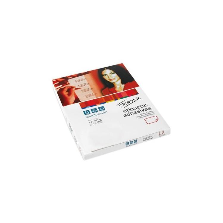 Fabrisa - PAQ. 1400 ETIQUETAS ADHE. C/RECTOS 100H A4 105X40