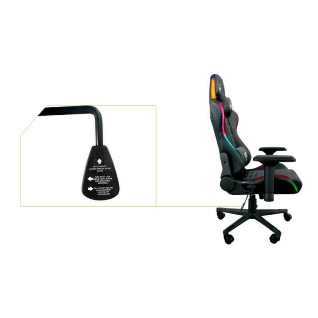 KeepOut - XSPRO-RGB silla para videojuegos Butaca para jugar Asiento acolchado Negro
