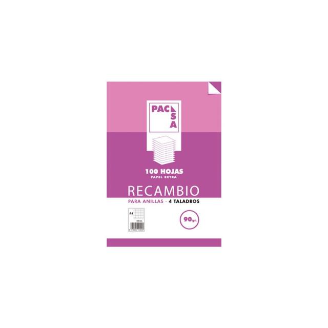 Pacsa - REC.100H A4 MILIMETRADO PACSA MRG 90G 21274