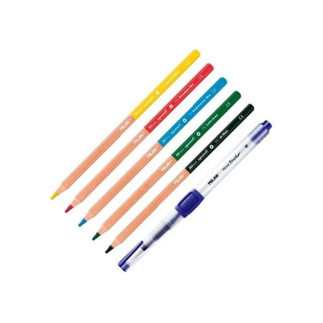 Milan - BL. PINCEL AGUA MILAN RECARG.+5 LAP. ACUARELA