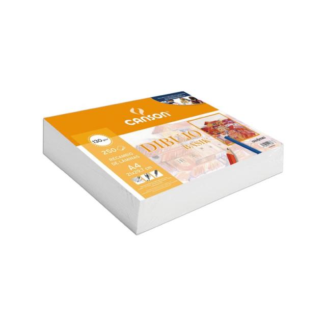 Canson - PACK 250H CANSON BASIK 130G A4 RETRAC. LISO