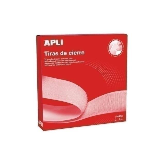 APLI - C. CINTA VELCRO APLI 2CMX25M 14903 BLANCO