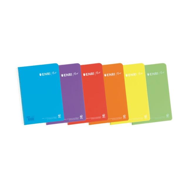 ENRI - CUAD. ENRI PLUS T.PL Fº 80H 5X5 C/M STDO VIVOS - Pack de 5 unidades