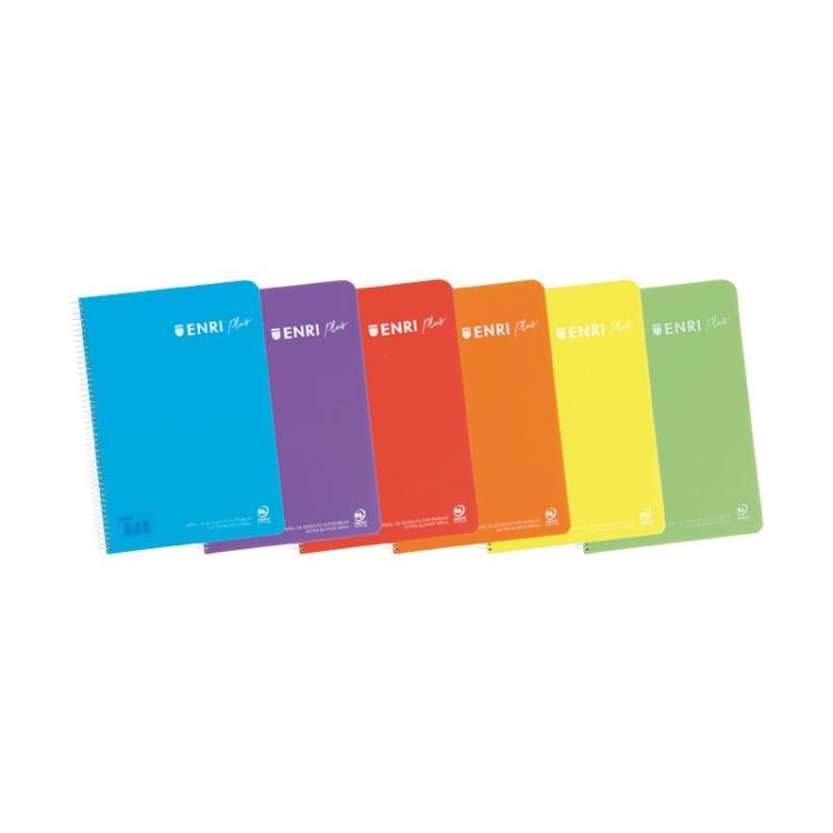 ENRI - CUAD. ENRI PLUS T.PL Fº 80H 5X5 C/M STDO VIVOS - Pack de 5 unidades