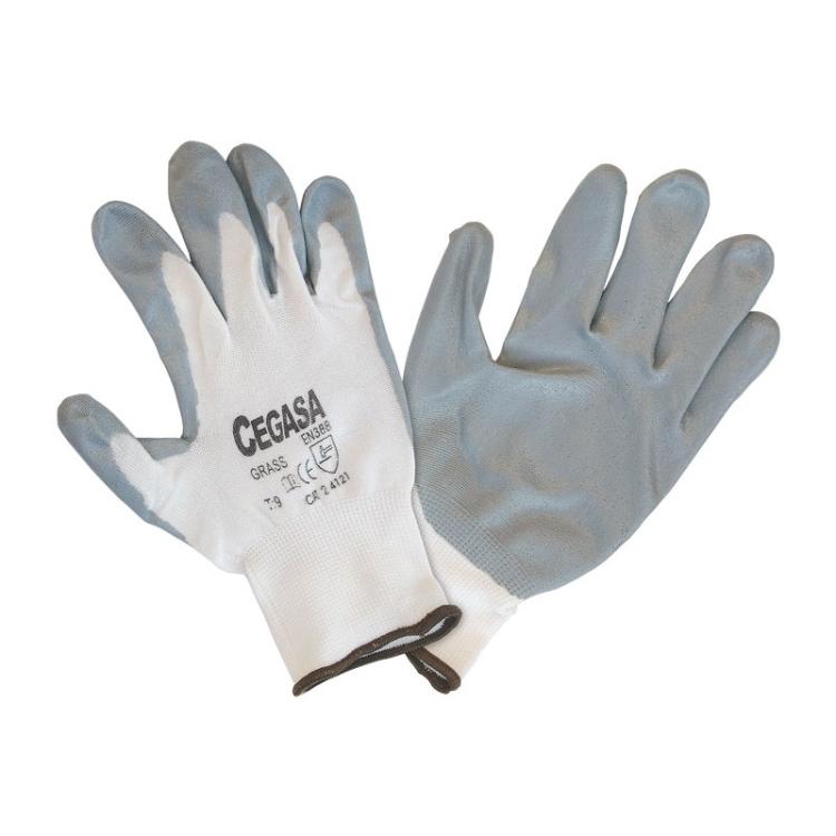 Cegasa - GUANTES CEGASA NITRILO GRIS NYLON T7 PAR 327098
